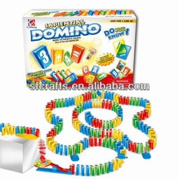 Hot sale colored plastic dominoes set toy