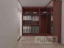 Classic Design Solid Wood Open Wardrobes Home Closet