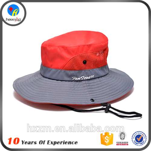 popular large brim bucket hat with string