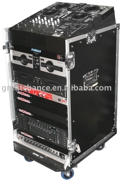 11U SLANT RACK, 16U VERTICAL RACK, WITH CASTERS