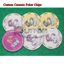 39MM Diameter Professional Custom Poker Chips Ceramic Poker Chips