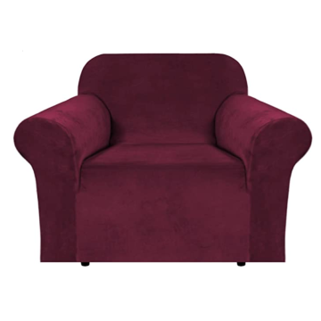 H.VERSAILTEX Stretch Velvet Armchair Cover