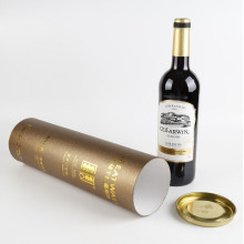 Luxury Paper Foil Stamping Wine Tube Gift Box