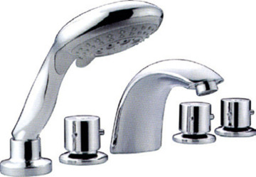 5 Holes Bathtub Tap with Hand Shower