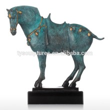 Chinese style antique bronze small size tang dynasty horse statue for sale