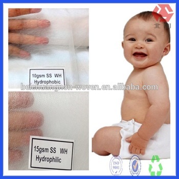 pp non woven fabric disposable adult baby diapers