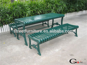 American style 1.4m beer garden table and bench