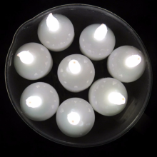 led colorful floating tea light candle