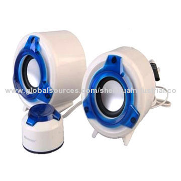 Mini audio speaker, standard USB charging ports