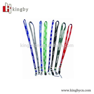 different style OEM polyester lanyards with badge reel