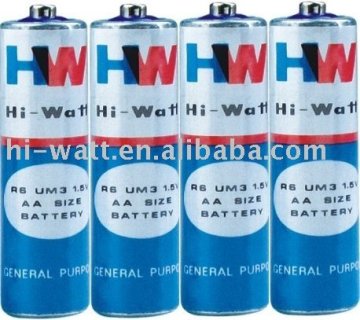 Carbon Zinc Battery (Size: AA UM3 R6) (Model No.: R6VP)