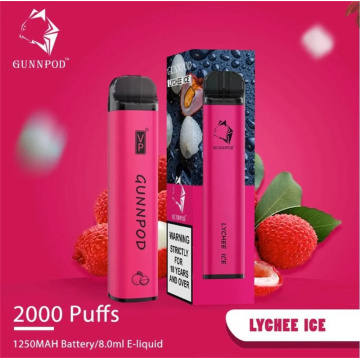 Gunnpod 2000 Vape Disposable Pod Device