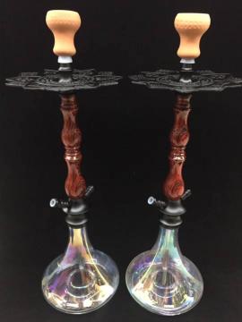 Wooden double-pipe cigarette kettle