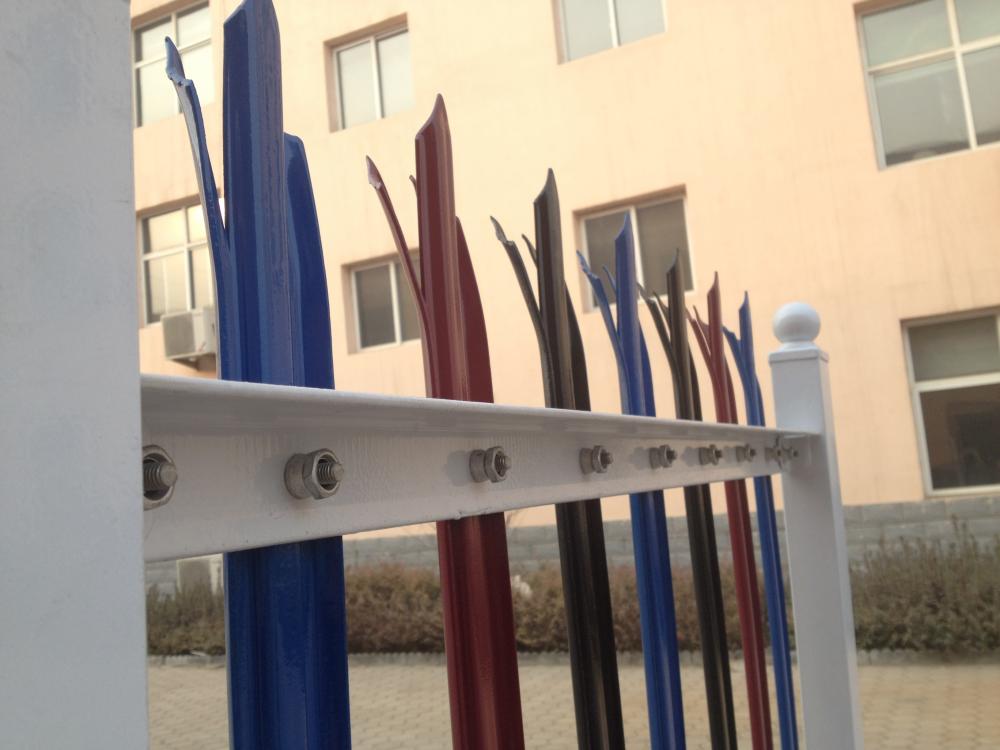 Europe heavy duty W/D galvanized steel palisade fence