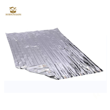 Silvery Emergency Thermal Blankets