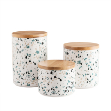 Ceramic Storage Jars with Decal Prints