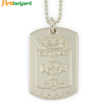 Men's Dog Tags With Embossed Logo