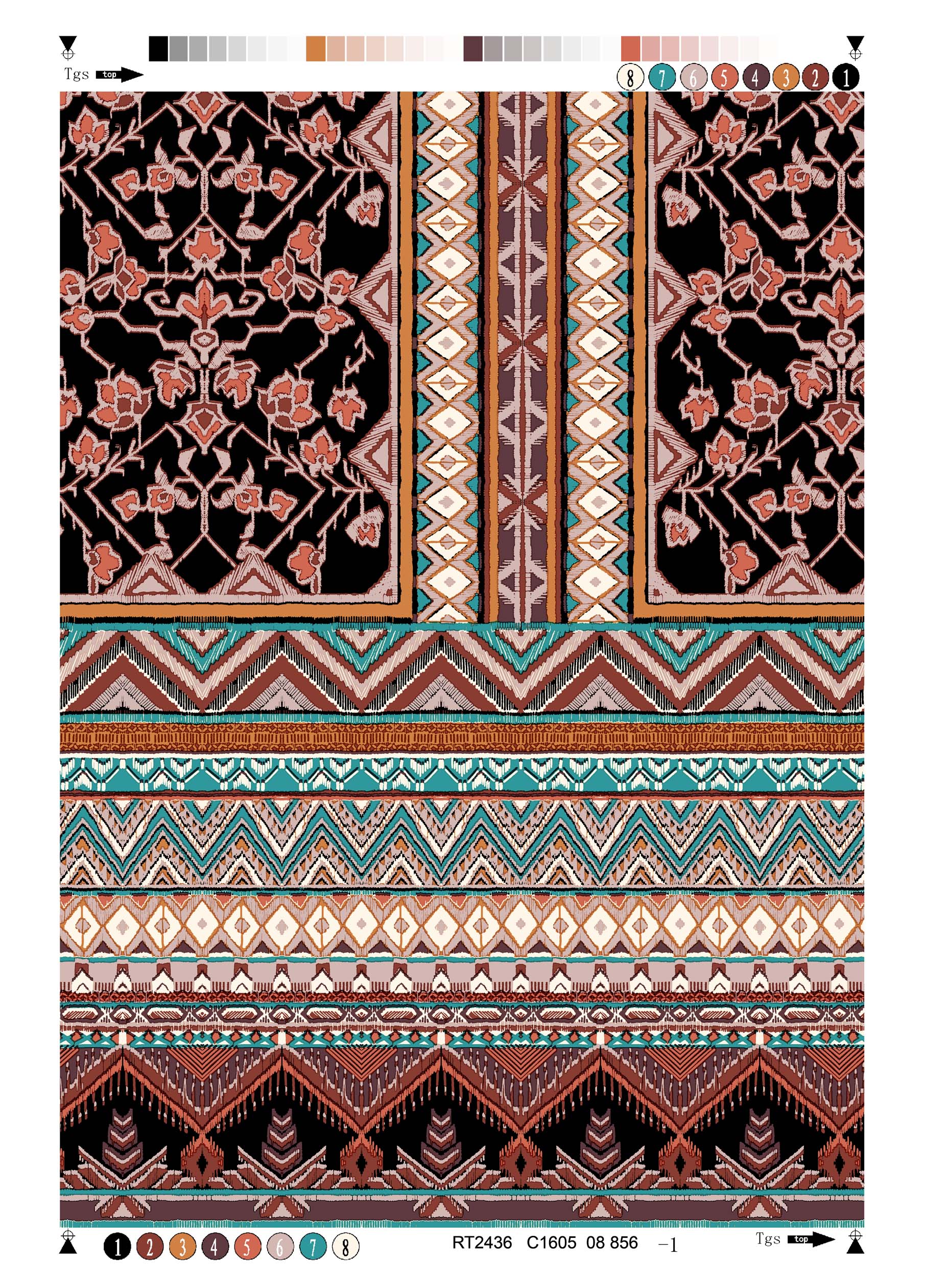 Rayon Twill Printing Fabric Ethnic