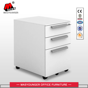 Mobile steel office file storage pedestal cabinet