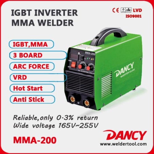 zx7 200 Single Phase inverter DC arc welder