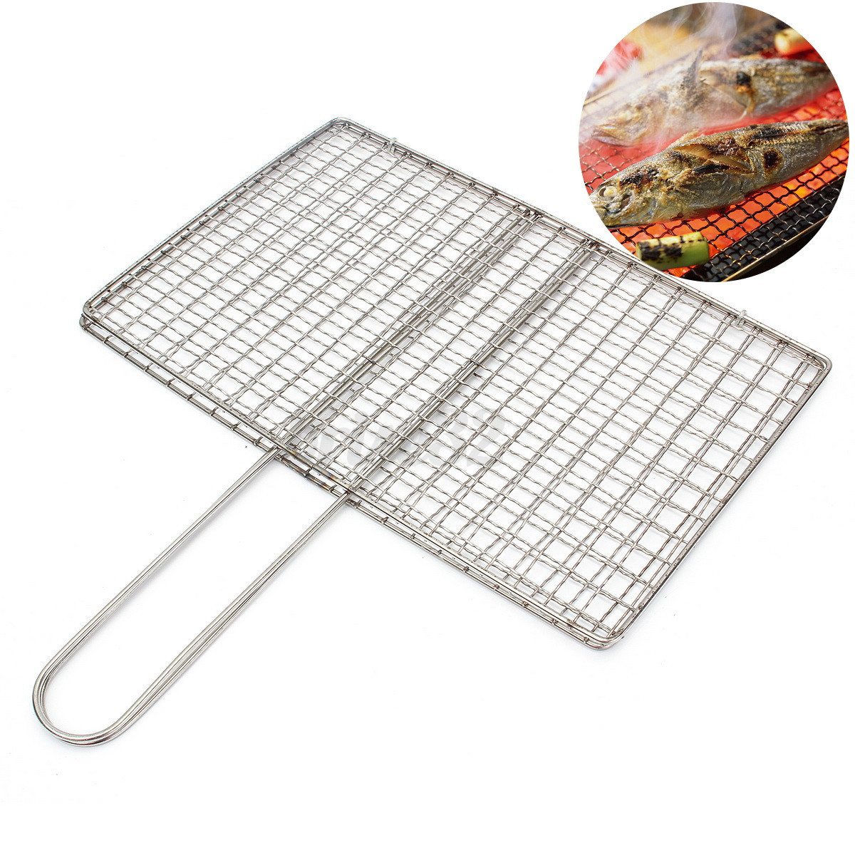 Barbecue Grill Custom Stainless Accessory/ Stainless Steel Barbecue BBQ Grill Wire Mesh Net/ Charcoal Barbecue Grill Grate