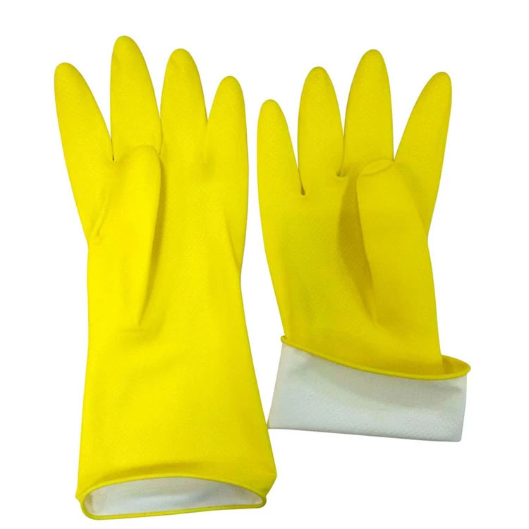 Latex Rubber Household Kitchen Cleaning Working Hand Gloves
