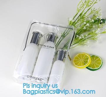 makeup bag mini clear PVC cosmetic bag, PVC makeup Bag Pouches Tote Clear Transparent Cosmetic Travel Bag,