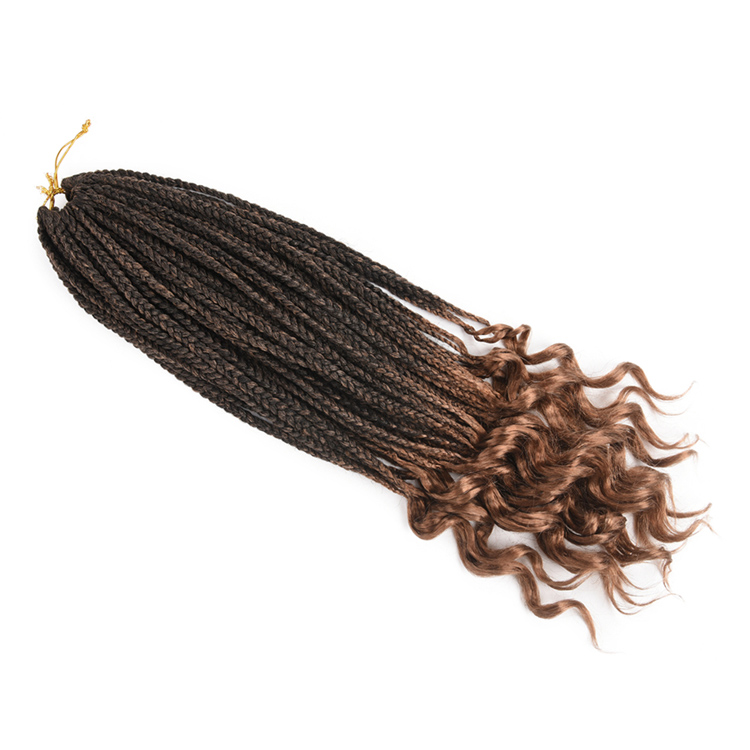 24 in 22 strands  hair ombre box braid 100% premium crochet synthetic fiber braid hair