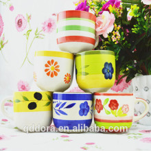 cheaper ceramic Handpainted stock Mugs,High Quality Handpainted stock mugs