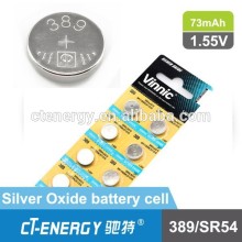 silver oxide watch battery 389a button cell battery