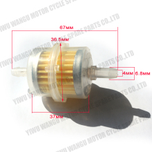 6mm Yellow Fuel Filter for GY6 Universal Motorcycle Engines