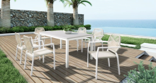 Beach PE Rattan Wicker Aluminium Chair