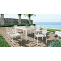 Beach PE Rattan Wicker Chairn di Aluminium