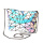 Geometric glitter holographic shopping chain shoulder bag