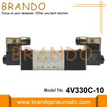 3/8 &#39;&#39; BSP 4V330C-10 Αντίστροφη ηλεκτρομαγνητική βαλβίδα τύπου AirTAC