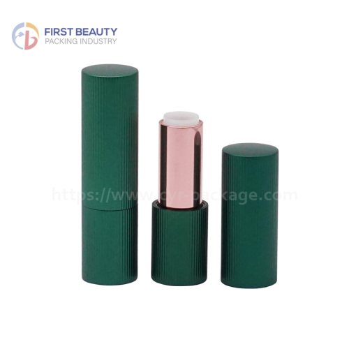 Matte Green Aluminum Lipstick Tubes