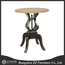 Beautiful Round French Satinwood Marquetry Coffee Table