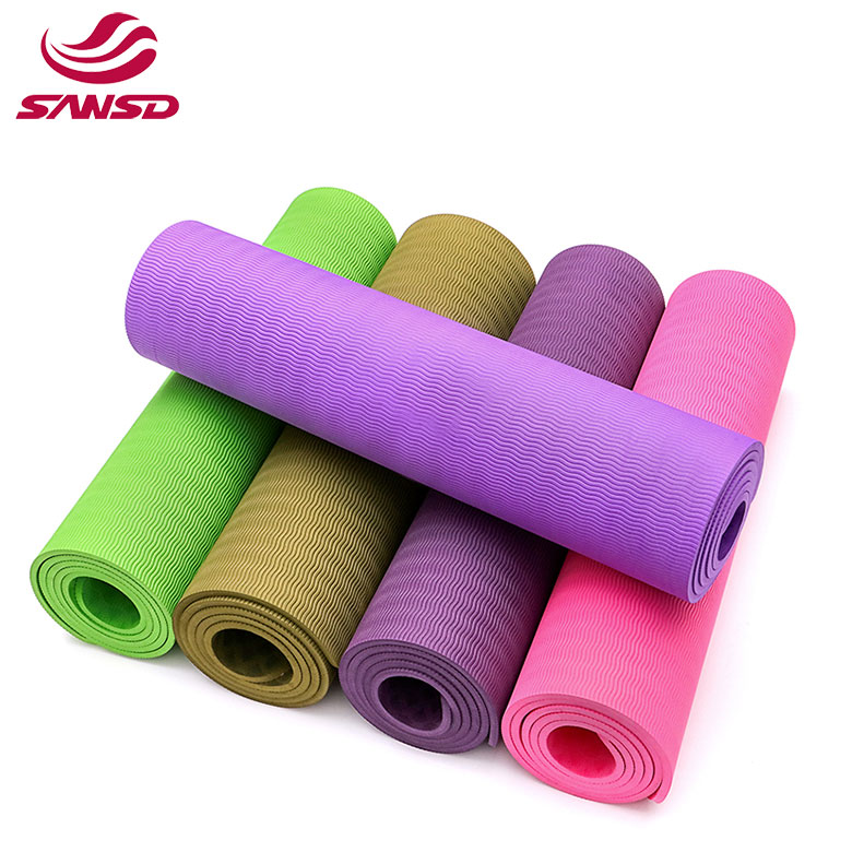 High quality Wholesale logo printed manufacturer german foldable biodegradable yoga mat