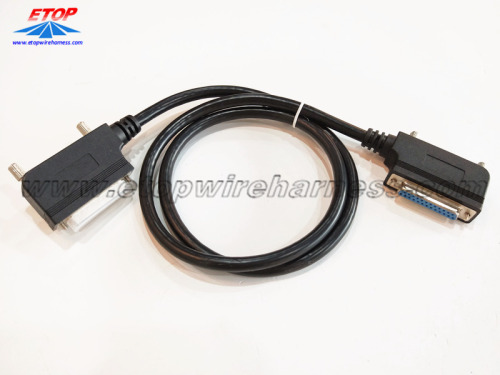 Haakse D-SUB 25PIN geconverteerde kabel