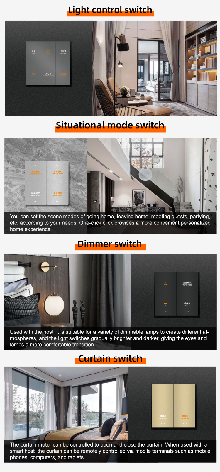 Picture Idea: Us Wholesale Matter Protocol Wireless Smart Light Switch