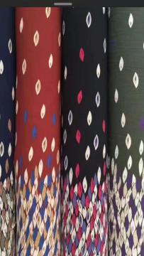 Poly weave print fabric