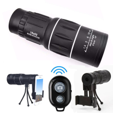 Hot Sell 16x52 Cell Phone Telescope Monocular with Tripod