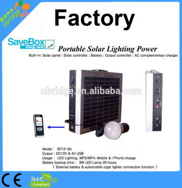 Portable solar lighting power ,MIni solar power system