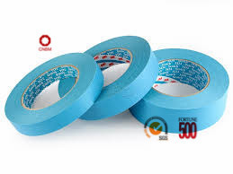 Long holding power blue masking binding tape for light duty packing