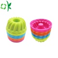 Silcone 12pcs / set mini redemoinho em forma de molde de cupcake