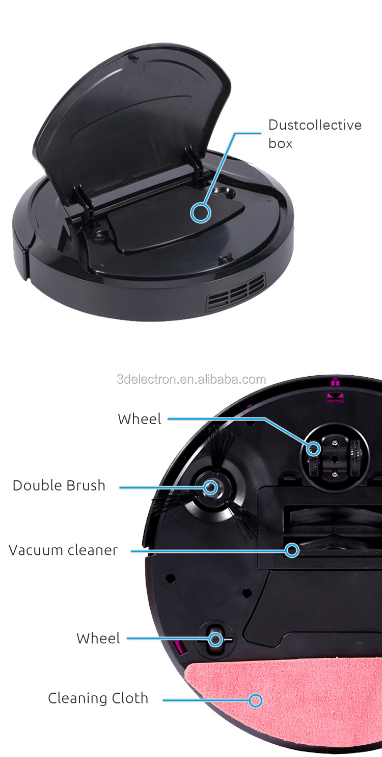 2020 automatic robot vacuum Cleaner for hair robot vacuum wet and dry