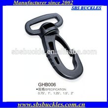 black single-swiveled hooks buckles plastic buckles SBS buckles GHB006