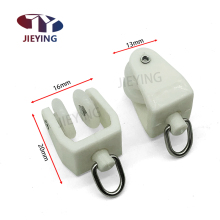 Jieying Curtain Glider Hooks Track Rail Runner Accessories Mute Wheel Rollers