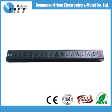 vertical installation 16 ports china output AV Meter network cabinet PDU