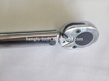 1/4" Bright Chrome dial torque wrench